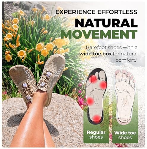 Hike Footwear HF Signature Healthy & Non-Slip Breathable Barefoot Shoes Flexible Lightweight Daily Wear Walking Shoes Unisex, Prussian Blue, 37.5/38 EU Weit — view 6
