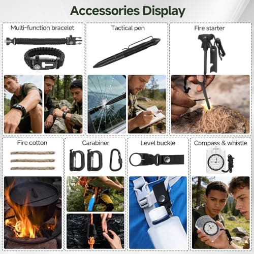 Tatqilo Survival Kits, 235 PCS Emergency Survival Kit & First Aid Kit — view 4