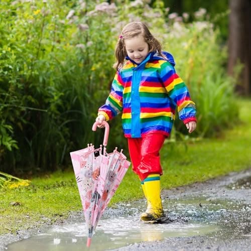 Decalsweet Kids Bubble Umbrella Clear Dome, Opening Stick Umbrella Cat — view 4
