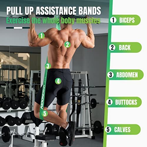 Resistance Bands Set, 5 Different Levels Pull Up Assistance Bands(8-125LB) — view 5