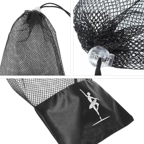 Dance Shoe Bag Portable Ballet Shoe Storage Pouch Lightweight Organizer for Dance Shoes Drawstring Closure Ideal for Ballet Pointe and Performance Shoes — view 3