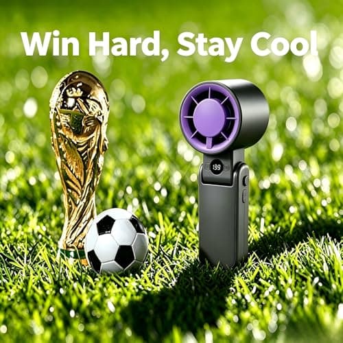 Neuonn Handheld Fan, 5 Speeds with 4000mAh (USB-C) Battery, 3 in 1 Portable Fan, 240g Light-weight for Hand/Table/Neck, LED Display for Office/Summer Travel/Beach — view 5