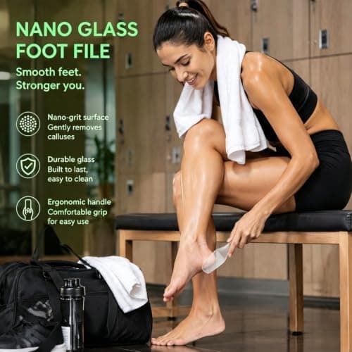 Nano Glass Foot File,Callus Remover for Feet – Hard Skin & Dead Skin Remover for Wet/Dry Use,Professional Pedicure Tool,Foot Scrubber with Travel Storage Box — view 4