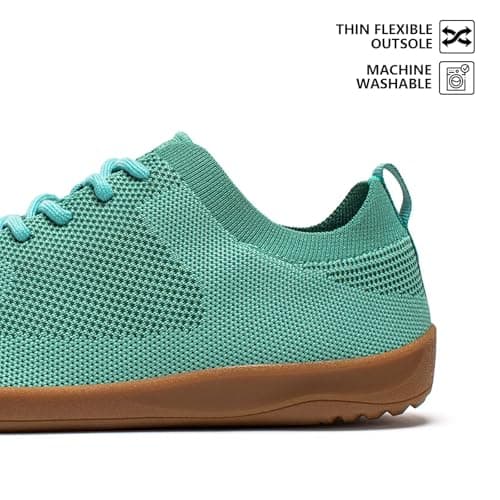 HOBIBEAR Women Barefoot Shoes Men Wide Toe Box Trail Running Mesh Trainers Breathable Comfortable Zero Drop Sole Minimalist for Outdoor Casual Daily Gym Travel Training Walking Green 6.5 — view 4