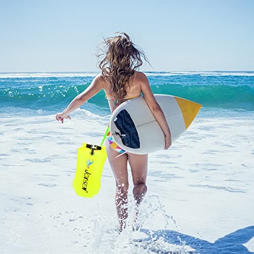 Jodsen Swim Buoy Tow Float Dry Bag,Wild Swimming Float and Waterproof Phone Case,Inflatable Watertight Dry Bag,for Open Water Swimming Sports Kayakers Triathletes Snorkelers,Swim Bubble Highly Visible — view 4