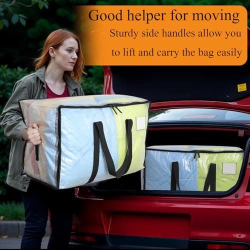 Dntorx 6 Pack 105L Moving Bags, Clothes Storage Bags, Moving Box — view 6