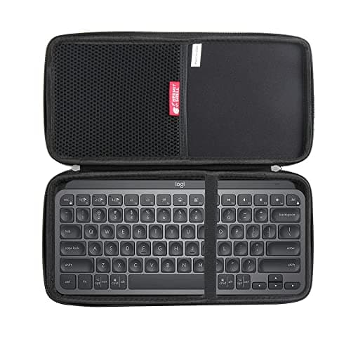 adada Hermitshell Hard Travel Case for Logitech MX Keys Mini Minimalist Wireless Illuminated Keyboard (Black)