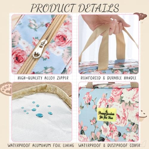 Aucuu Toiletry Bag, Large Full Size Toiletry Bag, Travel Hand-Held Make up Wash Bags, Portable Waterproof Toile-Try Kit, Bathroom Storage Case, Cosmetic Organizer for Travel, Camping for Women Girl — view 5