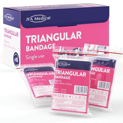 JFA Medical Non-Woven Triangular Bandage Arm Sling 90cm x 90cm x 127cm - Box of 10 Bandages — view 5