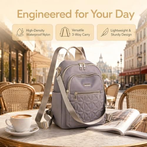 Sunhoray Mini Fashion Backpack for Women, Lightweight Travel Rucksack Bag — view 4