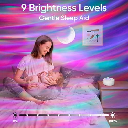ibell Northern Lights Projector Galaxy Projector,14 Colors Sensory Lights — view 3