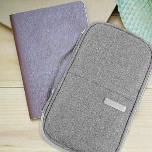 Kichvoe Waterproof Polyester Passport Wallet Travel Document Organizer — view 5