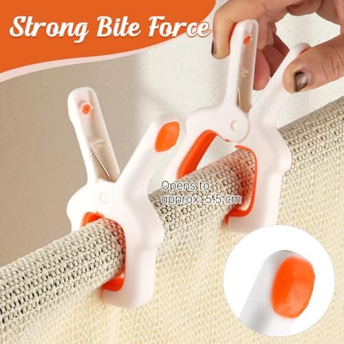 8 PCS Beach Towel Clips for Sun Loungers, Sunbed Towel Pegs for Sun Lounger — view 3