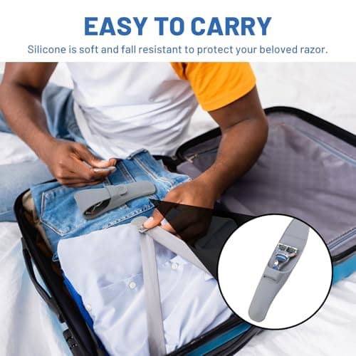 Razor Case Silicone Portable Travel Carrying Cover Waterproof Shaver — view 6