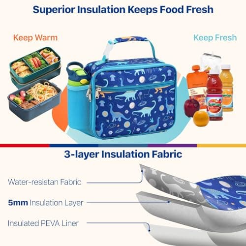 Bagseri Kids Lunch Bag for Boys- Insulated Kids Lunch Box for School — view 3