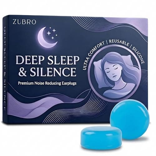 Silicone Ear Plugs for Sleeping, 7 Pairs Noise Cancelling Earplugs for Snoring, Soft Moldable Reusable Ear Plugs, Ear Protection for Side Sleepers, Swimming, Travel & Study, Blue