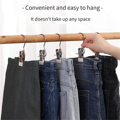 30PCS Stainless Steel Heavy Duty Clothes Clips for Laundry Socks Travel — view 5