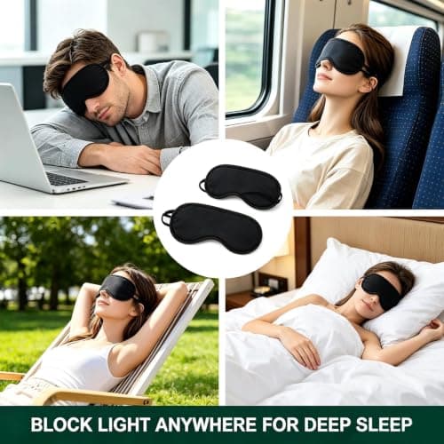 20 Pack Eye Mask – Soft Light-Blocking Sleeping Mask for Travel & Rest — view 3