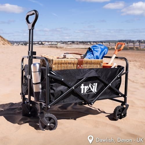 Trail Compact Folding Camping Trolley, 75L, 60kg Max Load — view 2