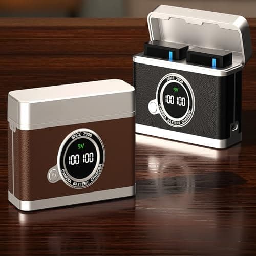 Wiffe Portable NPW126S Battery Chargers Case LCD Display, Khaki — view 6