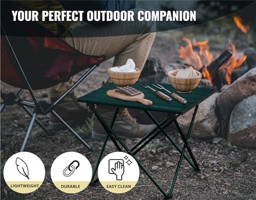 TREKOLOGY TALU Portable Folding Beach Table - Lightweight Travel Camp Table | Small Camping Table for Outdoor Adventures | Foldable, Compact, and Sturdy - Perfect for Camping, Picnic, Beach Trips — view 5