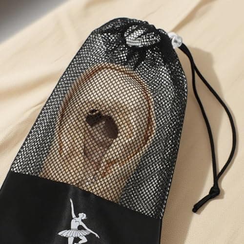 Dance Shoe Bag Portable Ballet Shoe Storage Pouch Lightweight Organizer for Dance Shoes Drawstring Closure Ideal for Ballet Pointe and Performance Shoes — view 4
