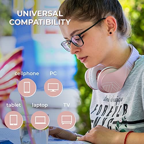 PowerLocus Bluetooth Headphones Over Ear, Wireless Headphones with Microphone, Foldable Headphone, Soft Memory Foam Earmuffs & Lightweight, Micro SD/TF, FM Radio for iPhone/Android/Tablet/PC/TV — view 3