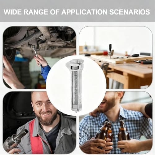 Compact Titanium Multitool, Mini Multitool Wrench with Adjustable Pocket Wrench, Bottle Opener, Nail Puller & EDC Multi-Tool for Camping, Hiking, Travel (4) — view 5