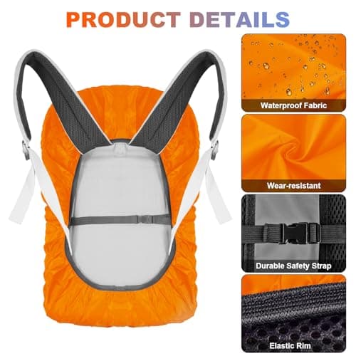 LAMA 2 Pack Waterproof Backpack Rain Cover for Size M 30L–40L Rucksack — view 5