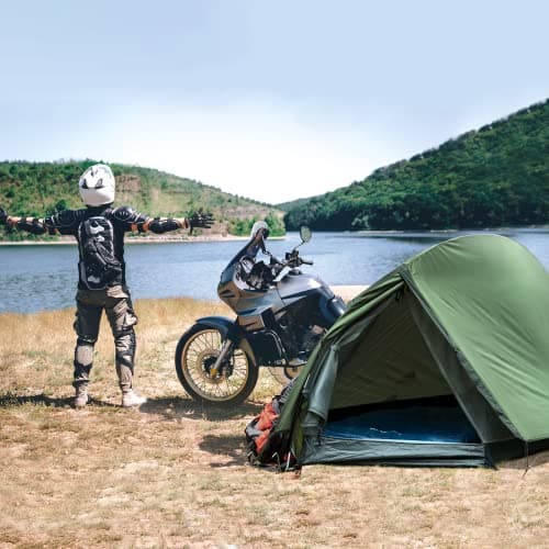 Forceatt Tent, 1/2 Person Camping Tent, Ultralight Waterproof 1 Man Tent,Quick To Set Up, Portable, Bilayer for Camping, Motorcycle Travel,Backpacking — view 6