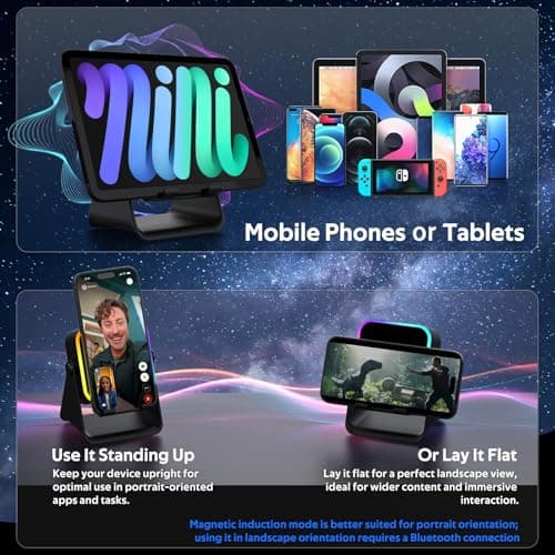 BIIB Gifts for Men, Induction Bluetooth Speaker for Mobile Phone Stand — view 4