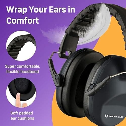 Kids Noise Cancelling Ear Defenders - 31 dB (2K Hz), Charcoal Grey — view 4