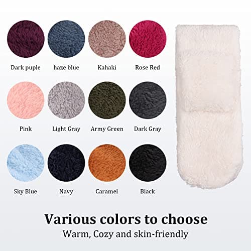 Pesaat Winter Kids Fleece Scarf Solid Baby Neck Warmer for Toddler 1-6Y — view 4
