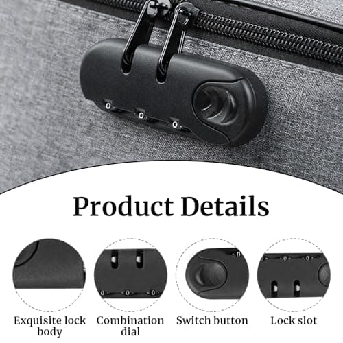 VBSYUYQ 3 Digit Combination Luggage Lock for Travel Suitcase — view 5
