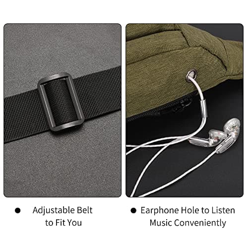 Bumbags Waist Fanny Pack Dog Walking Bum Bag with Adjustable Belt Bumbag for Travel Outdoor Sports Running Hiking Jogging Women Men — view 6