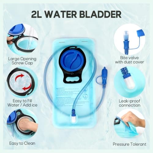 RAINSMORE Hydration Backpack With 2L Hydration Bladder Running Backpack — view 5