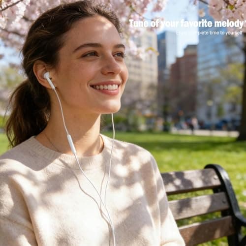 2Pack USB C Headphones for iPhone 16, Type C Wired Earbuds with Mic & Volume Control, HiFi Stereo Noise Cancelling Earphones Wired for iPad Pro iPhone 17/16/15 Pro Max/Plus, Samsung Galaxy S23/S22/S21 — view 6