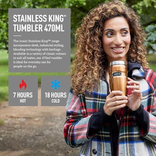 Thermos Stainless King Gun Metal Tumbler (470ml) 7h Hot | 18h Cold — view 3