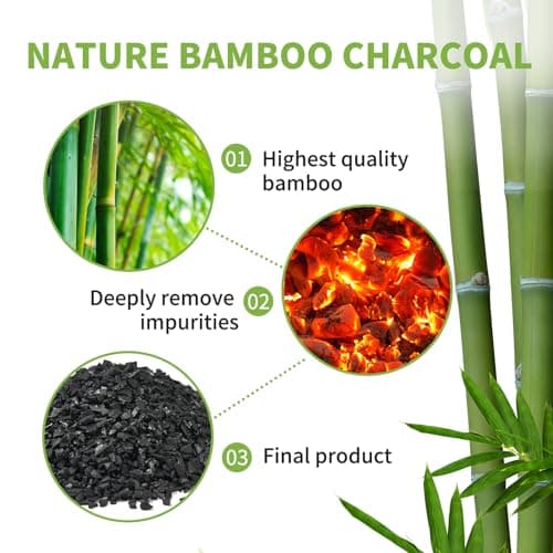 CLEVAST Bamboo Charcoal Air Purifying Bags (6×75g), Removes Odors and Moisture, Nature Fresh Air Purifier Bags, Deodorizer Eliminator, Purifier for Closet, Shoe, Large Room, Car Air freshener — view 2