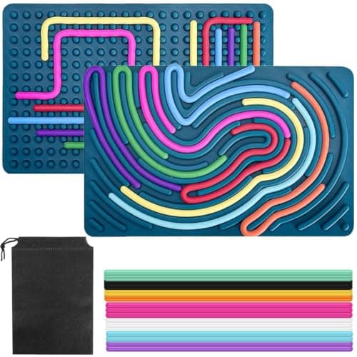 YXHZVON Sensory Activity Board Silicone Fidget Toys for Kids & Adults(Green)