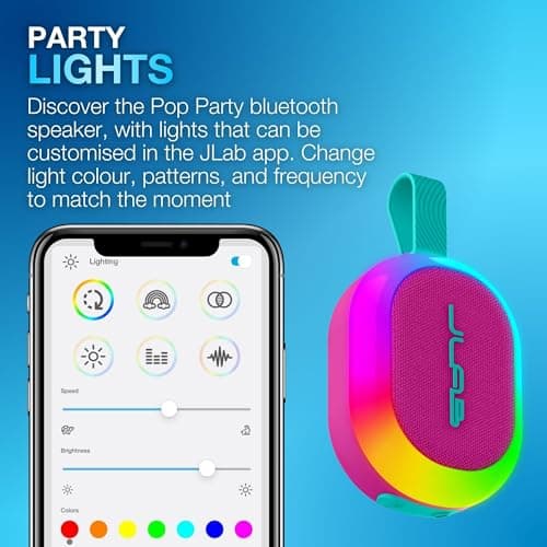 JLab Pop Party Ultra-Portable Small Bluetooth Speaker, Mulberry — view 3