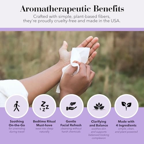 Herban Essentials Lavender Wipes & Towelettes, Essential Oil, 20 Count — view 4