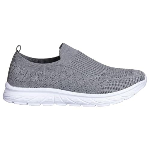 Ladies' Summer Walkers - Grey - The Perfect Lightweight Shoe with a Memory Foam Insole for that Extra Comfort. — view 3