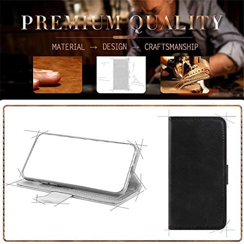Shantime Faux Leather Case for ZTE Telstra 5G Hotspot 2 - Black — view 6