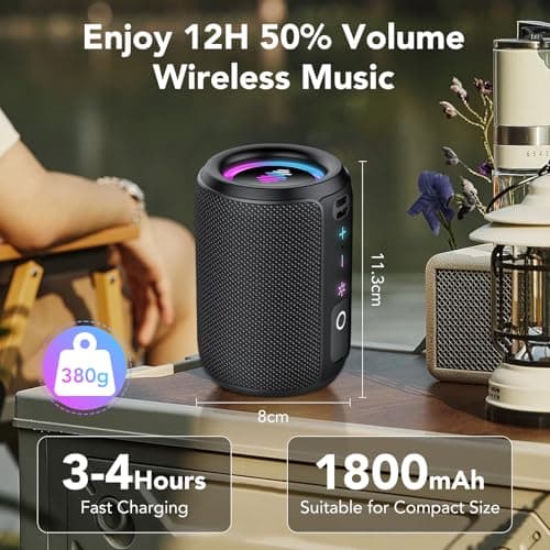 Tiksounds Bluetooth Speaker with Stereo Sound & Mic for Calls — view 6