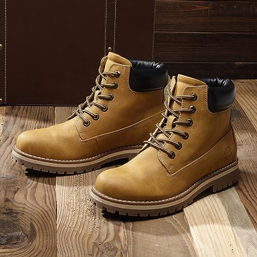 Bruno Marc Mens Snow Boots Ankle Hiking,Size 7,Yellow,SBSB226M-E — view 3