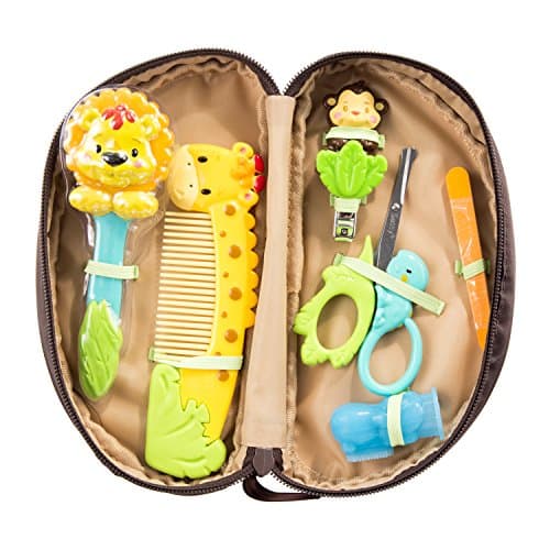 Sassy Safari Friends 11 Piece Infant Grooming Set- 0+M