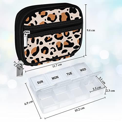 Serfeymi Weekly Pill Box Organiser Travel Tablet Medicine Organiser 7 Day — view 2
