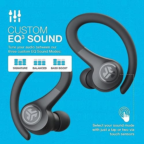 JLab Go Air Sport Running Headphones - Bluetooth Earbuds, Graphite — view 2