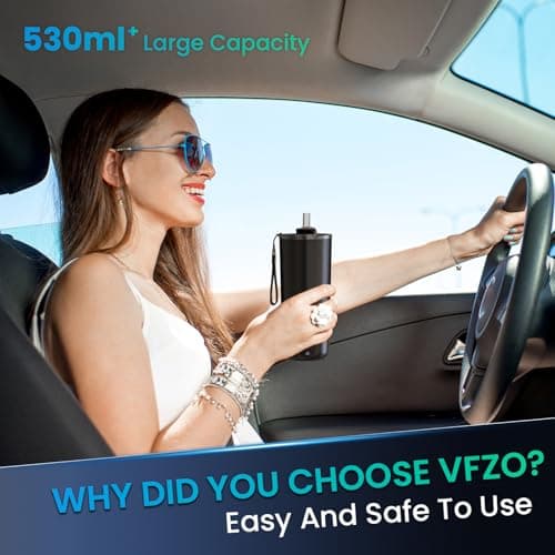 VFZO Temperature Control Heated Travel Mug Smart Self Heating Coffee Mug 20 Oz App Controlled LED Display coffee serving sets mug kept at a constant temperature for 4-10 hours (Black, 20 oz) — view 5